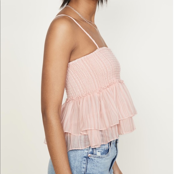 BB Dakota Tops - BB Dakota ruffle crop tank top M NWOT